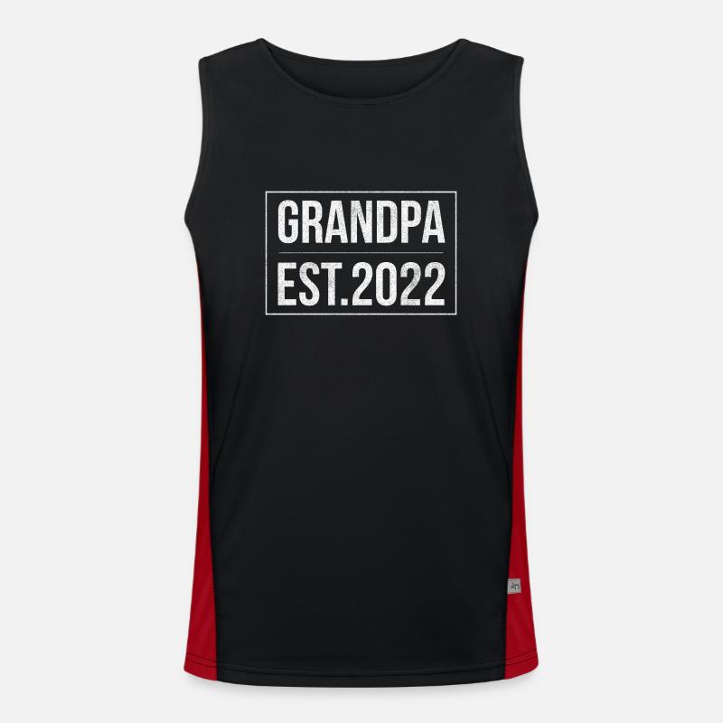 Opa Est 2022 Funktionelles Kontrast-Tank Top für Männer 