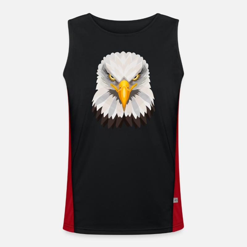 Bald eagle Men's Functional Contrast Tank Top 