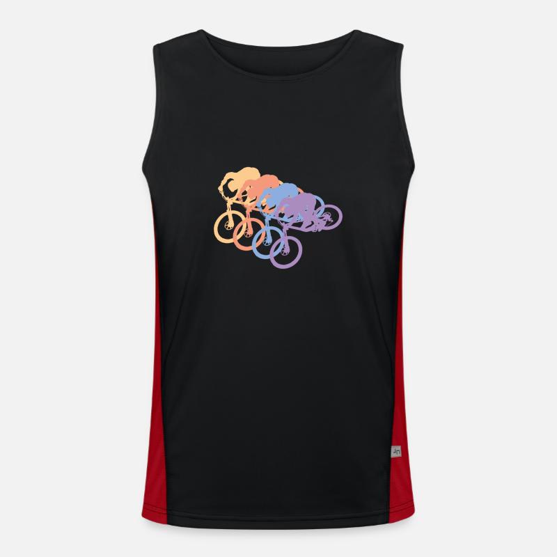 Biker Funktionelles Kontrast-Tank Top für Männer 