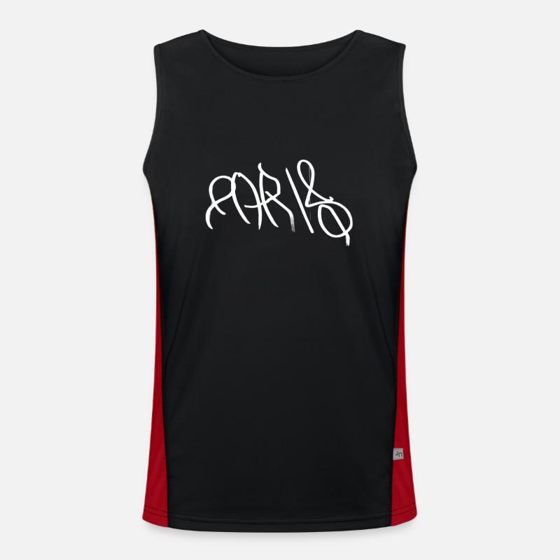 Paris Funktionelles Kontrast-Tank Top für Männer 