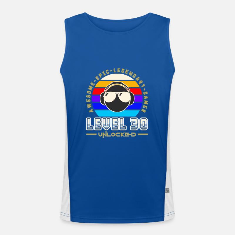 Stufe 30 Funktionelles Kontrast-Tank Top für Männer 