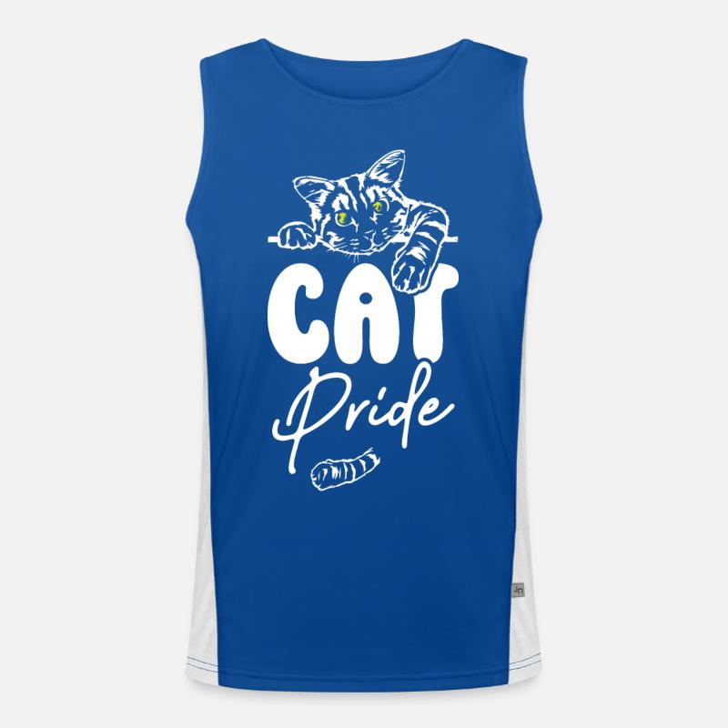 Cat Pride Men's Functional Contrast Tank Top 