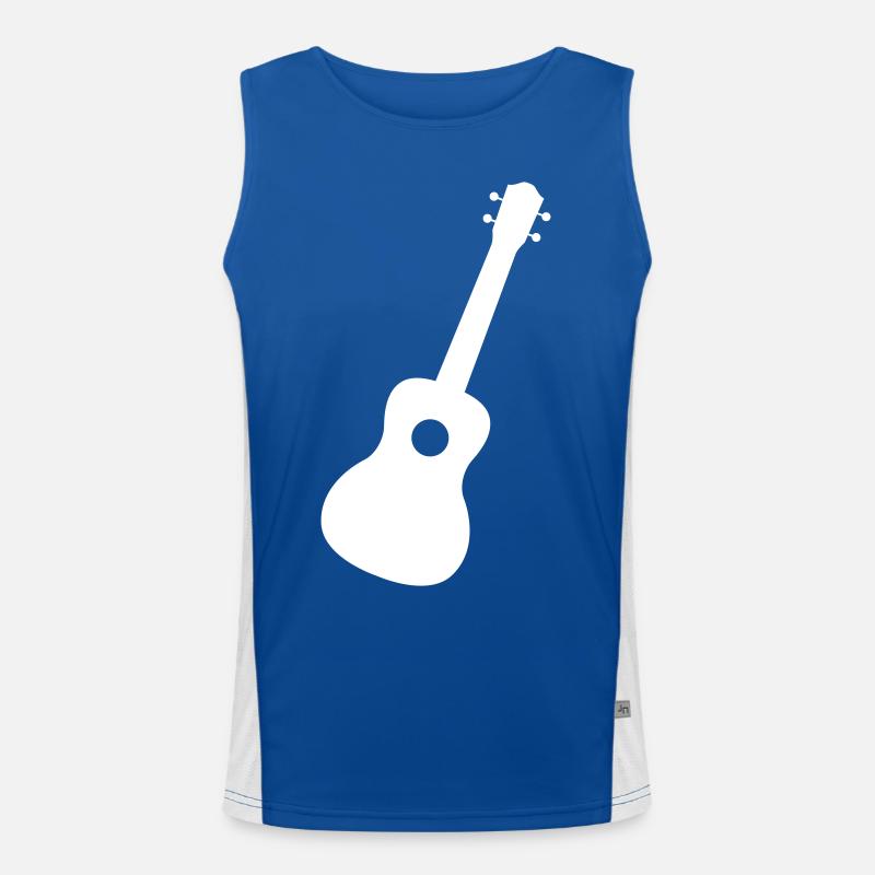 Gitarre Ukulele Geschenk Funktionelles Kontrast-Tank Top für Männer 