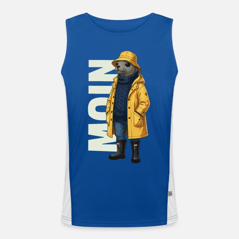 Seal Moin – Conception d’imperméable Débardeur respirant contrasté Homme 