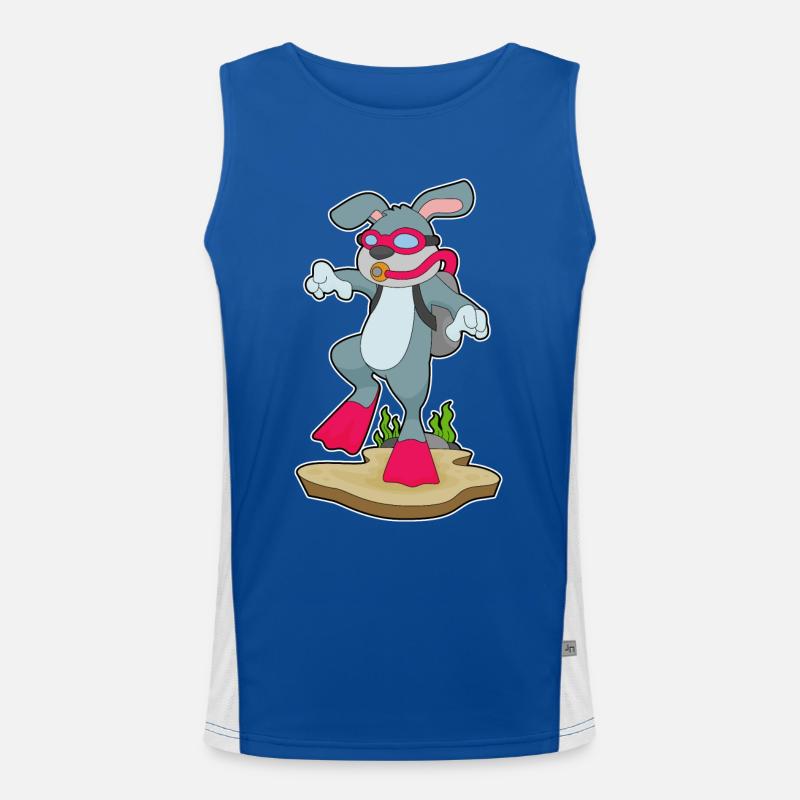 Rabbit Diver Bouteille d’oxygène Plongée Débardeur respirant contrasté Homme 