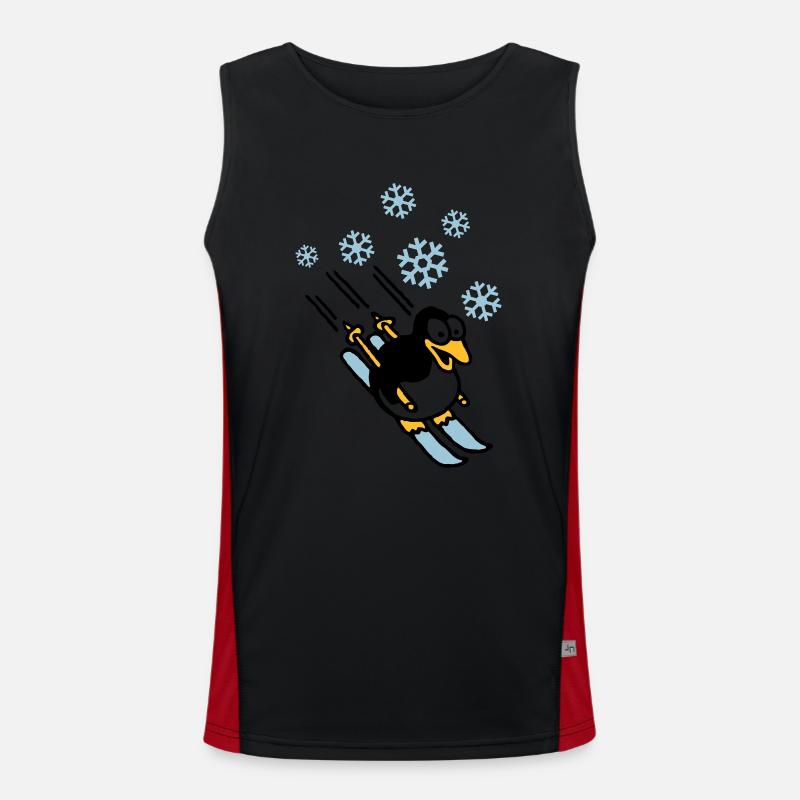 pinguin_ski_022011_h_3c Funktionelles Kontrast-Tank Top für Männer 