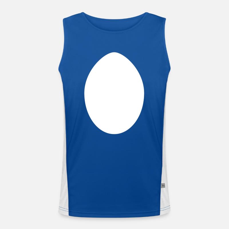 White Easter Egg Men's Functional Contrast Tank Top 
