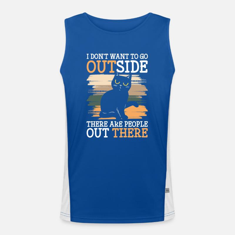 Hate Hate Man Common Men's Functional Contrast Tank Top 