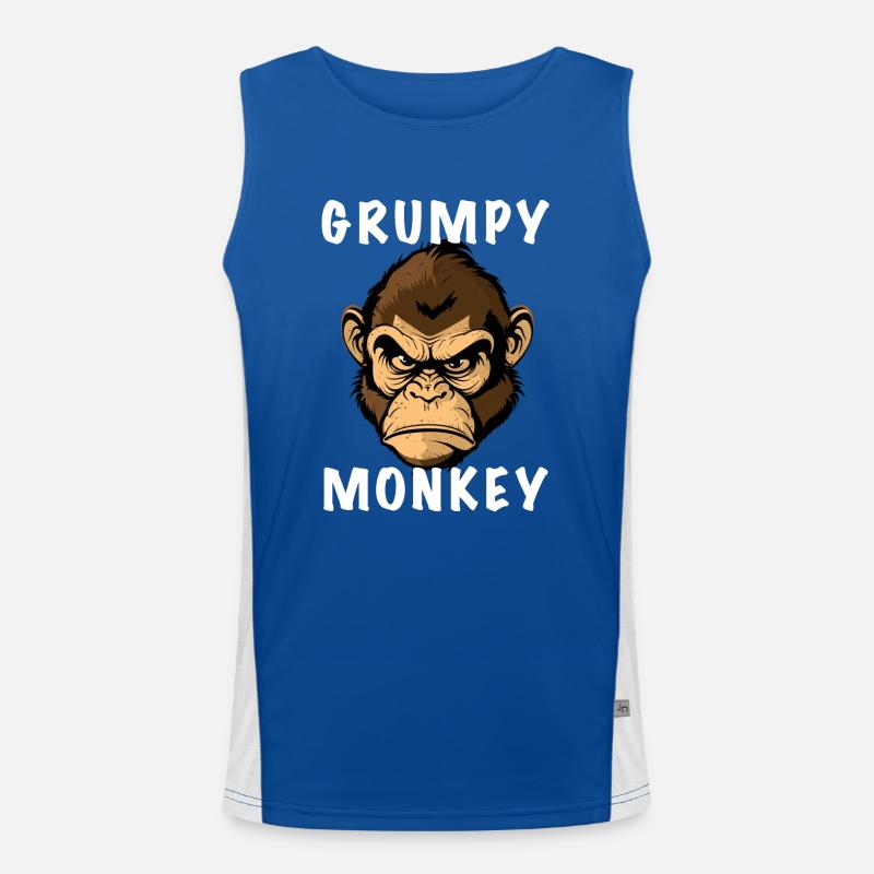 GRUMPY MONKEY Men's Functional Contrast Tank Top 