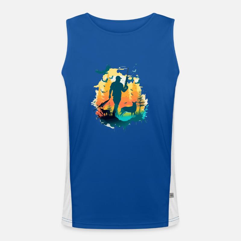 Marcus der Jäger Funktionelles Kontrast-Tank Top für Männer 