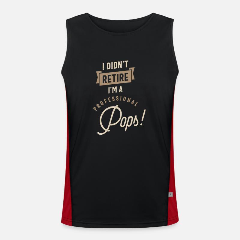 Ich bin ein Profi Pops Funktionelles Kontrast-Tank Top für Männer 
