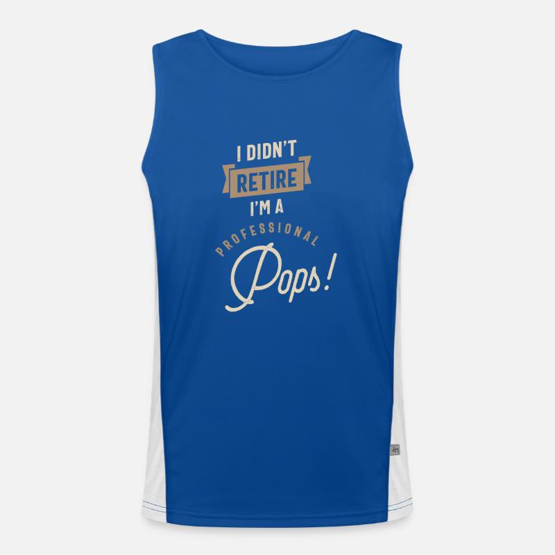Ich bin ein Profi Pops Funktionelles Kontrast-Tank Top für Männer 