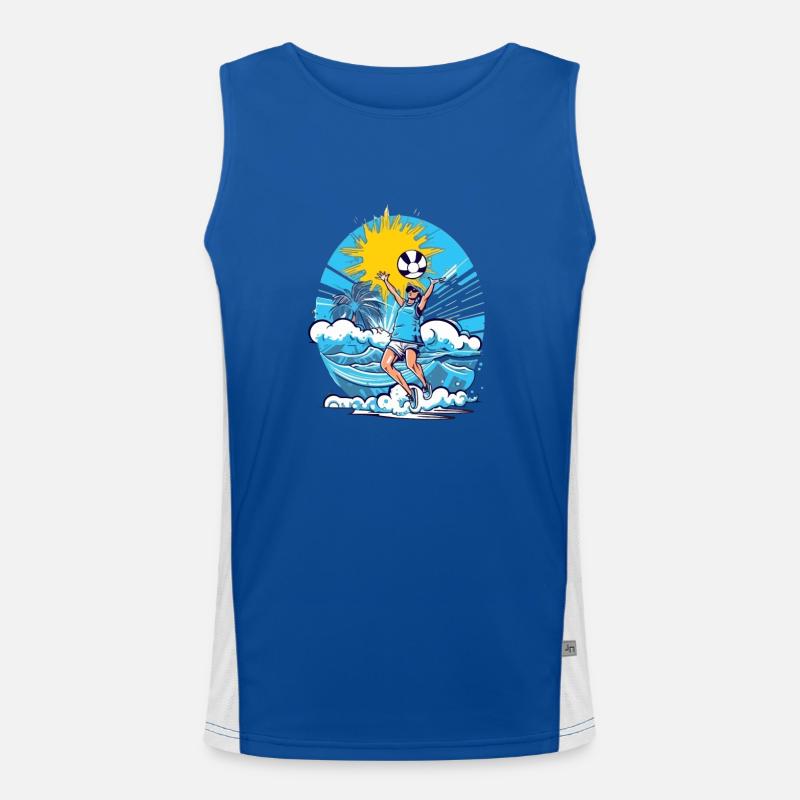 Jack beim Beachvolleyball Funktionelles Kontrast-Tank Top für Männer 
