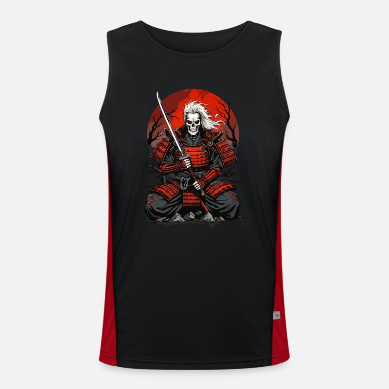 Uralte Samurai Funktionelles Kontrast-Tank Top für Männer 