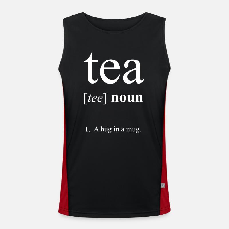 Tee-Entwurfs-Tee-Liebhaber-Geburtstags-Geschenk-Idee Funktionelles Kontrast-Tank Top für Männer 