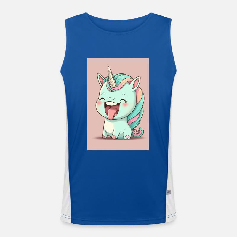 Baby-Einhorn Funktionelles Kontrast-Tank Top für Männer 