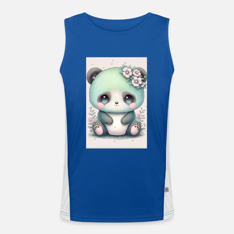 Bébé panda princesse Débardeur respirant contrasté Homme 