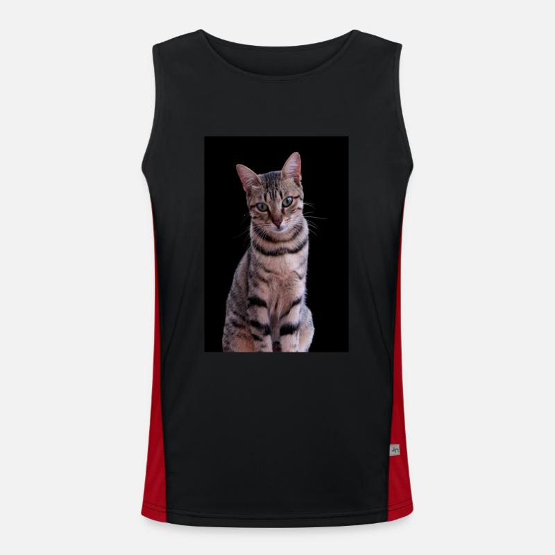 Chat chat chaton doux Débardeur respirant contrasté Homme 