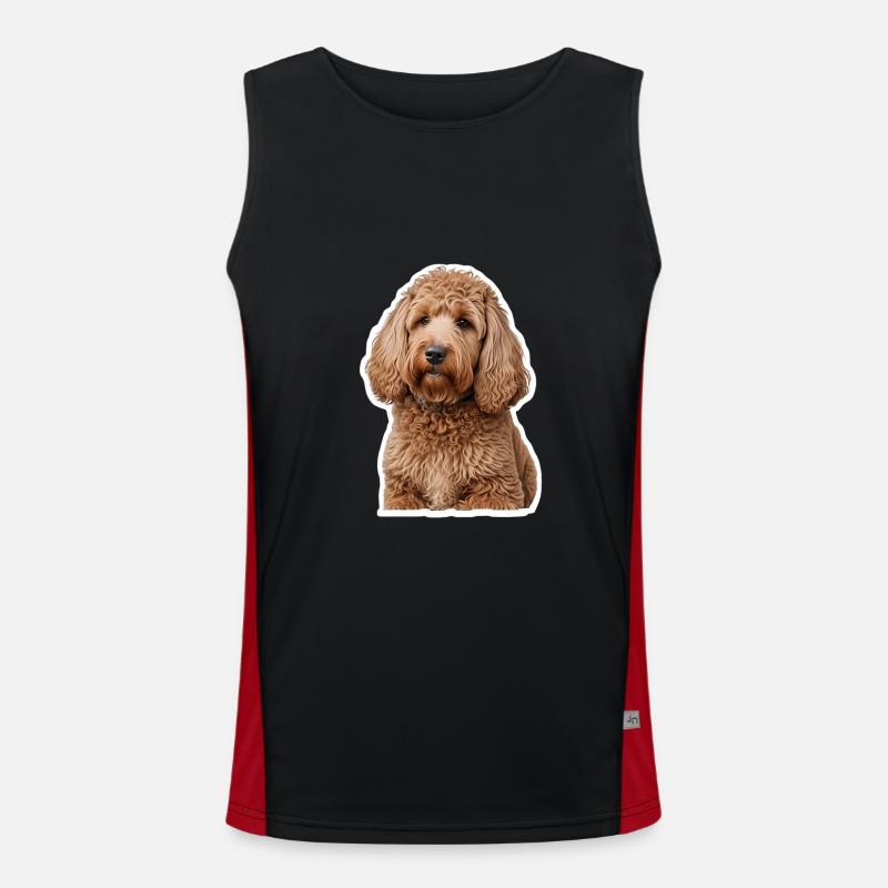 Pudel Funktionelles Kontrast-Tank Top für Männer 