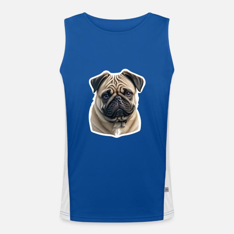 Pug Men's Functional Contrast Tank Top 