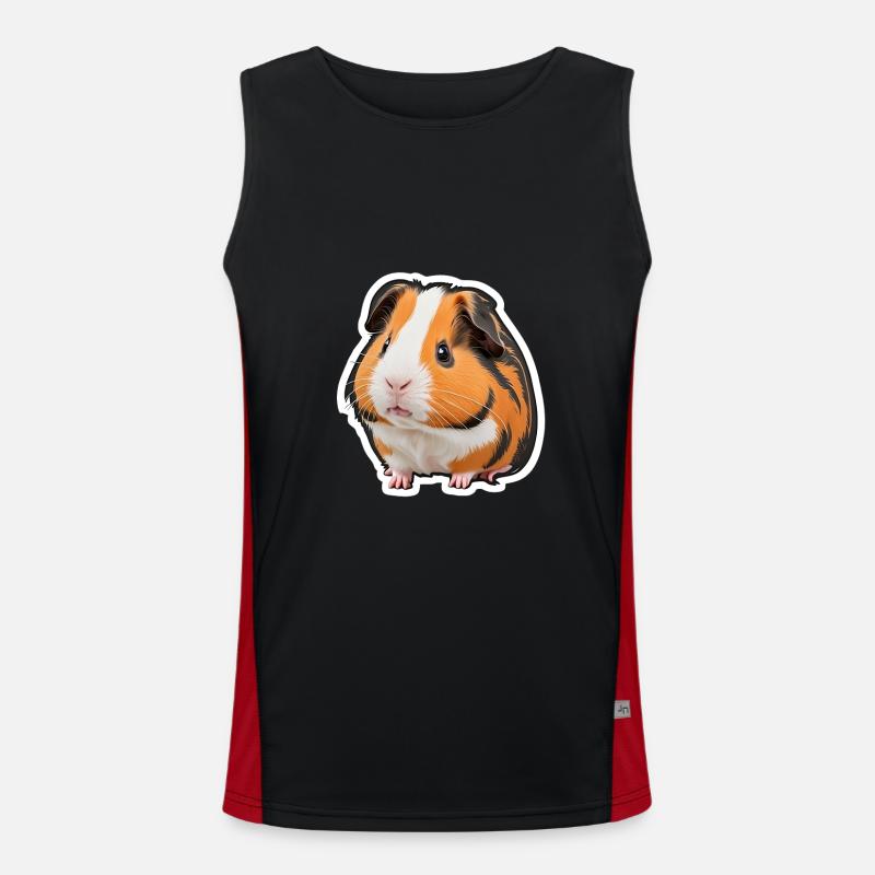 Meerschweinchen Funktionelles Kontrast-Tank Top für Männer 