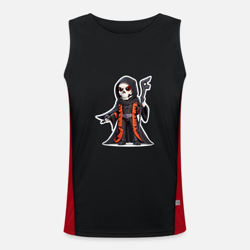 Skeleton Halloween Men's Functional Contrast Tank Top 
