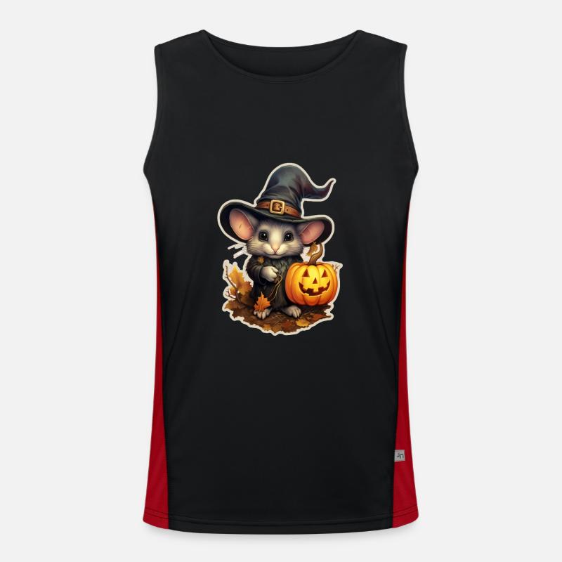 Souris d’Halloween Débardeur respirant contrasté Homme 