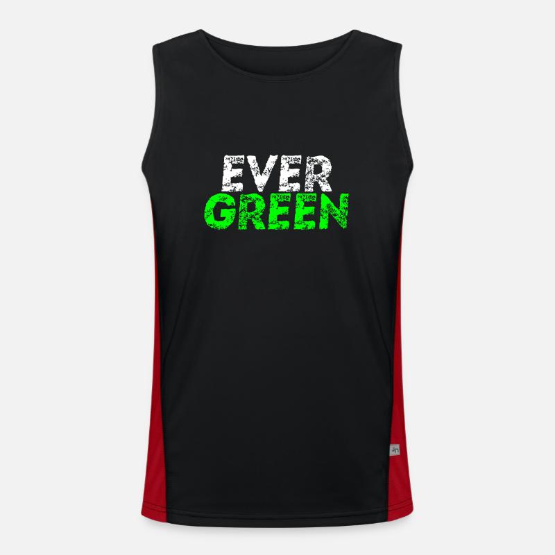 Evergreen Geschenkidee Funktionelles Kontrast-Tank Top für Männer 