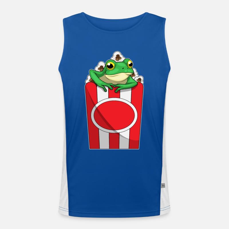 Frog Popcorn Men's Functional Contrast Tank Top 