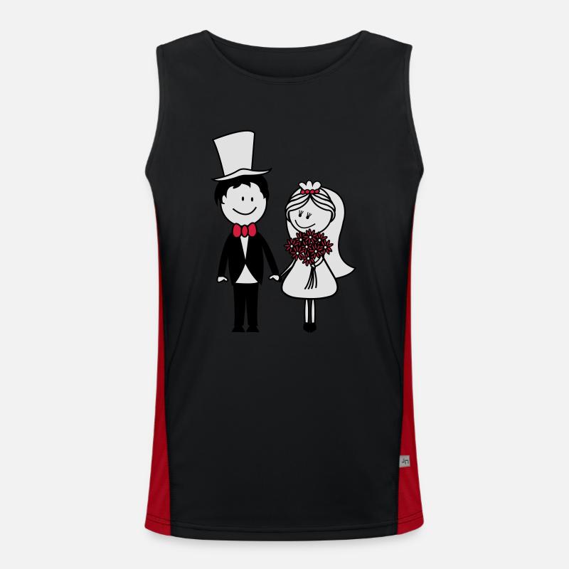 hochzeit Funktionelles Kontrast-Tank Top für Männer 