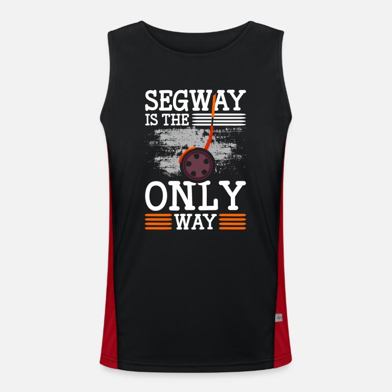 Segway Schwebebrett Funktionelles Kontrast-Tank Top für Männer 