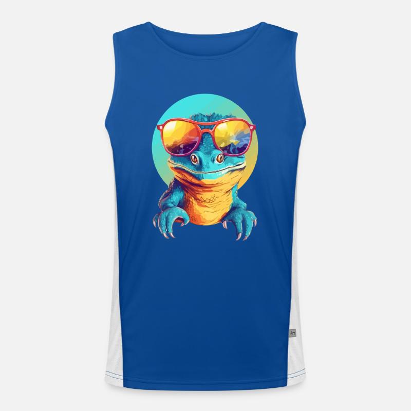 Mali die Eidechse Funktionelles Kontrast-Tank Top für Männer 