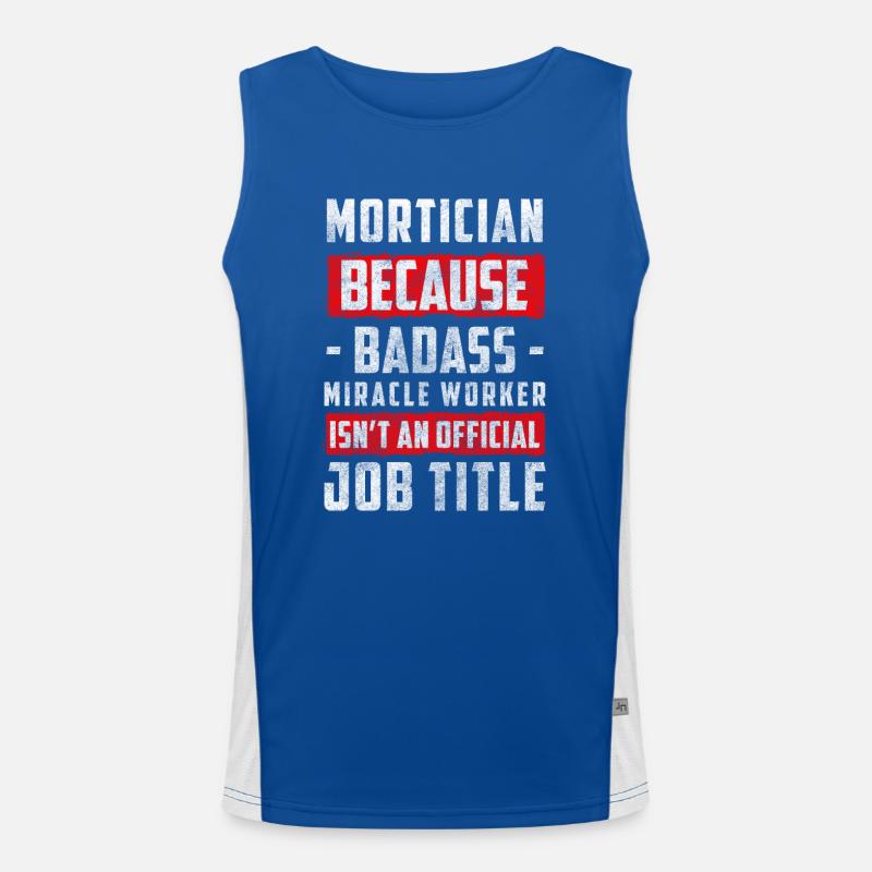 Funeral Funeral Undertaker Men's Functional Contrast Tank Top 