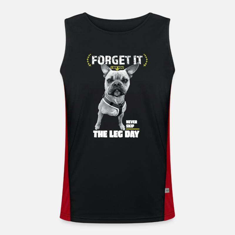 LegDay Funktionelles Kontrast-Tank Top für Männer 