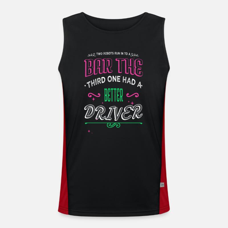 present frc engineer robot engineering sayings Funktionelles Kontrast-Tank Top für Männer 
