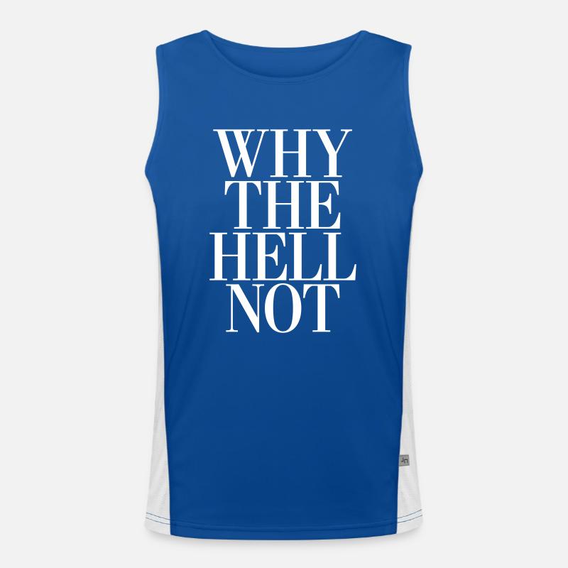 Why the Hell not Funktionelles Kontrast-Tank Top für Männer 