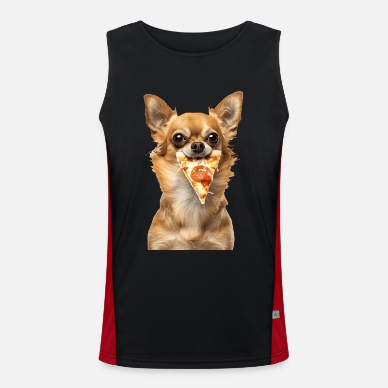 Chihuahua Funktionelles Kontrast-Tank Top für Männer 