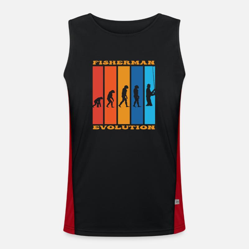 Angler Evolution Funktionelles Kontrast-Tank Top für Männer 
