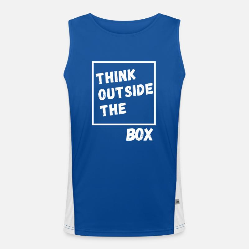 Sortez des sentiers battus. Penser différemment Débardeur respirant contrasté Homme 