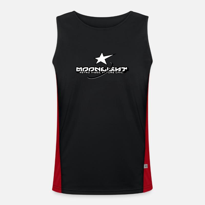 Retro Vipes Funktionelles Kontrast-Tank Top für Männer 