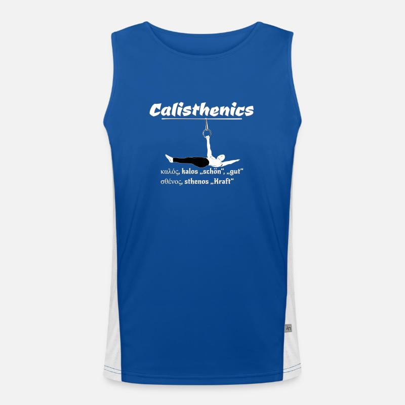 front lever, frontlever, calisthenics, workout Funktionelles Kontrast-Tank Top für Männer 