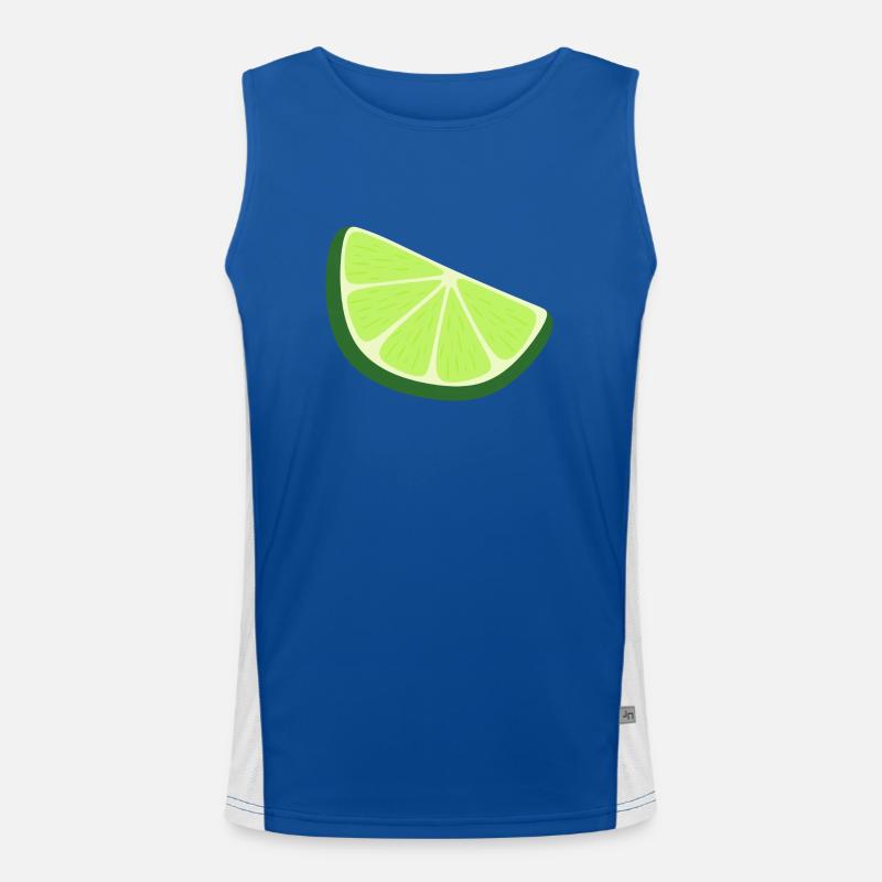 tranche de citron vert Débardeur respirant contrasté Homme 