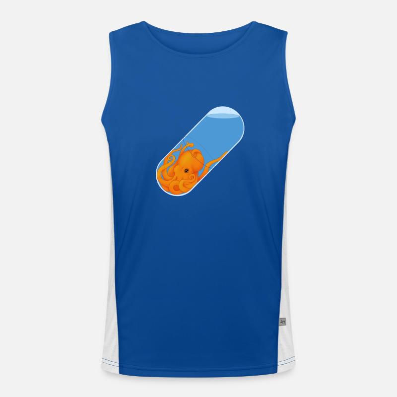 Octopus Pill Men's Functional Contrast Tank Top 