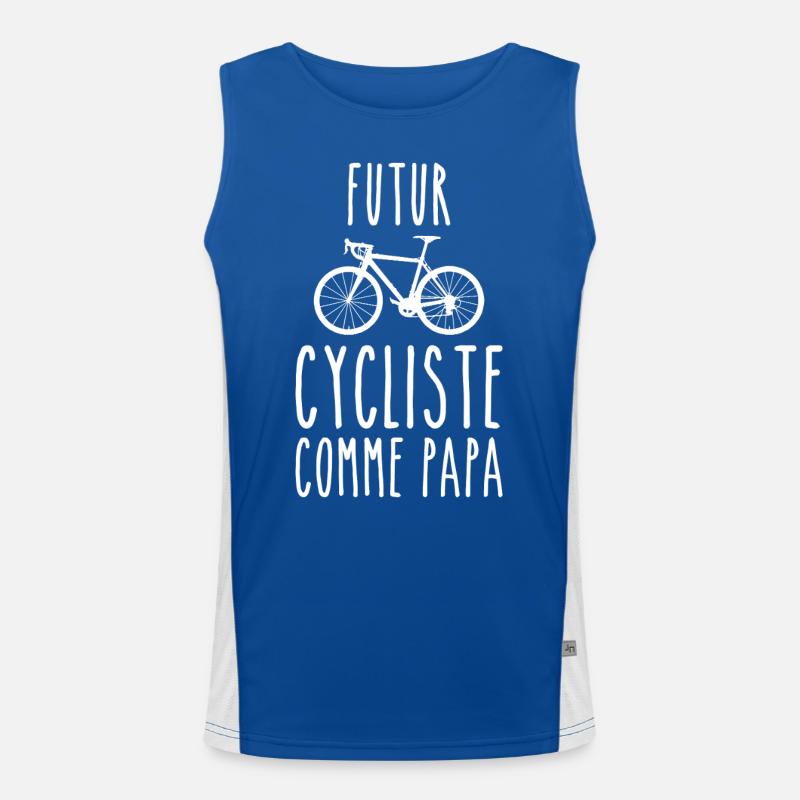 Futur cycliste comme papa Débardeur respirant contrasté Homme 