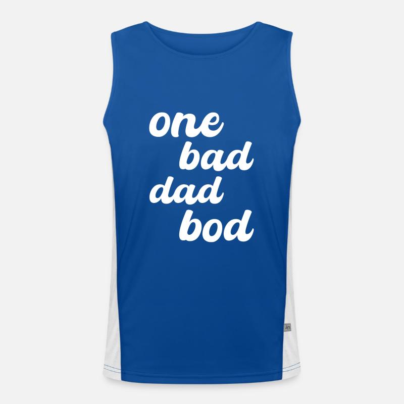 one bad dad bod Men's Functional Contrast Tank Top 