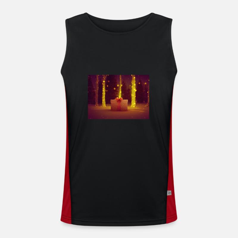 Weihnachten 13 Funktionelles Kontrast-Tank Top für Männer 