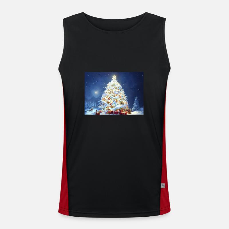 Weihnachten 28 Funktionelles Kontrast-Tank Top für Männer 