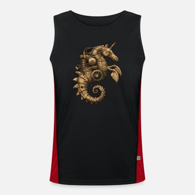 Hippocampe Steampunk Débardeur respirant contrasté Homme 