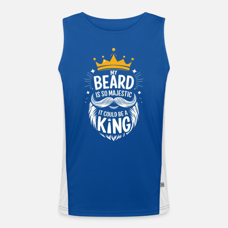 Bart Schnurrbart Bärtige Männer Funktionelles Kontrast-Tank Top für Männer 