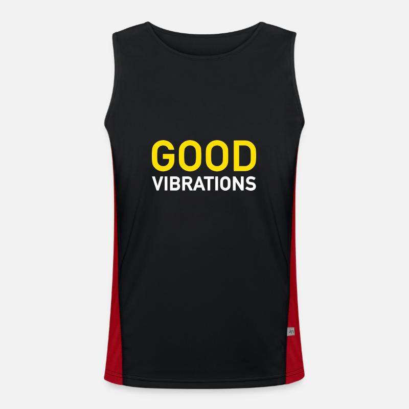 Bonnes vibrations Débardeur respirant contrasté Homme 